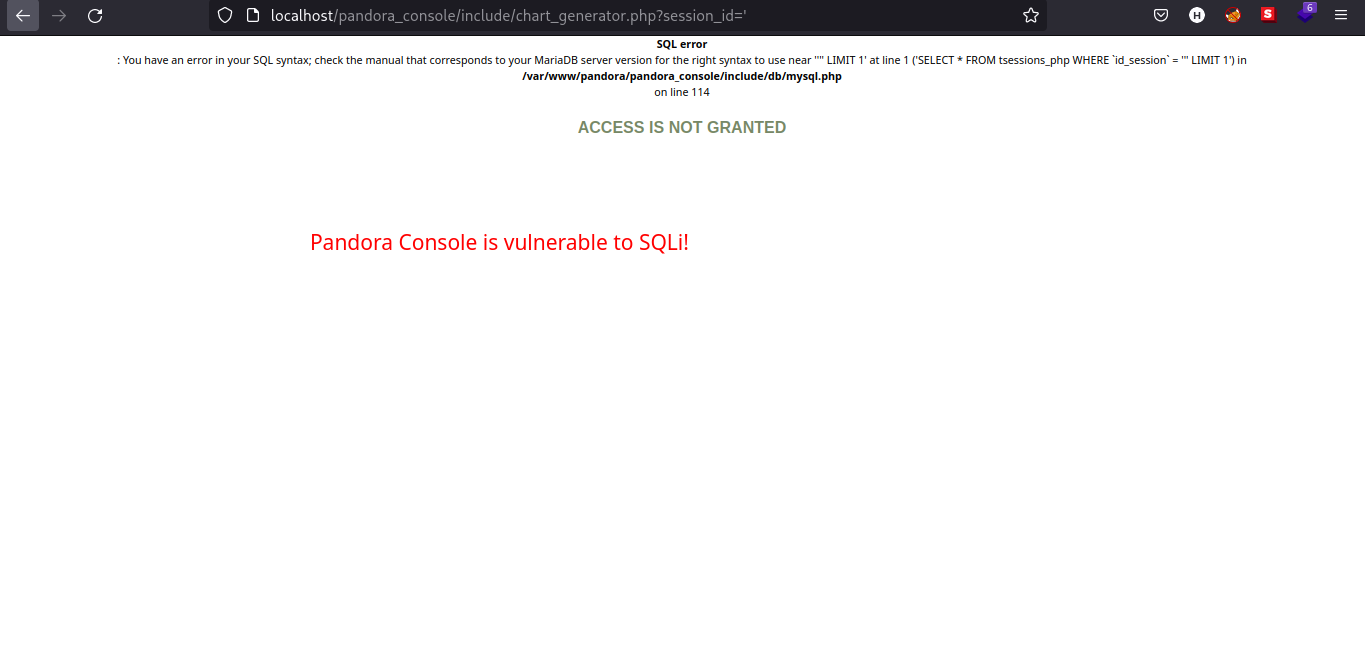 Verifying SQL injection